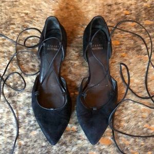Stuart Weitzman lace up flats
